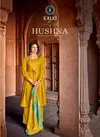 Kalki Hushna Pure Self Woven Pashmina Negative Print Designer Embroidered Party Wear Plazzo Suit Collection
